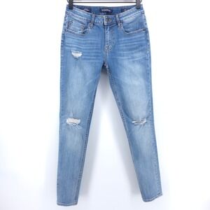 Vigoss Women Jeans Jagger Super Skinny W26 L28 Blue Distressed Denim